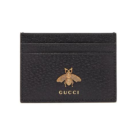 gucci animalier card case|Gucci card case with lanyard.